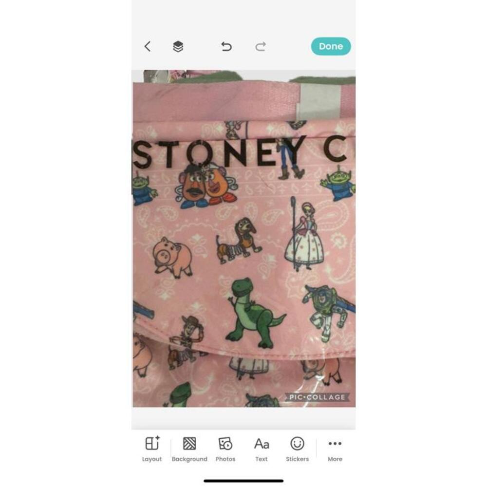 NIB Stoney Clover Lane Disney Toy Story Pink Jumbo Belt Bag - Picture 6 of 7